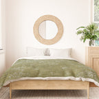 Antique Persian Vintage Rug Print Olive Green Duvet Cover Gallery Image 3