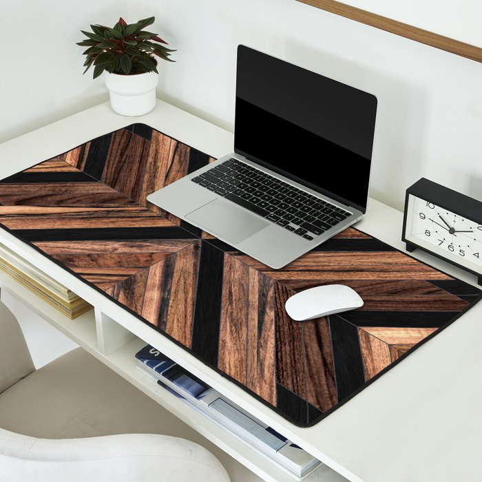 Urban Tribal Pattern No.3 - Wood Desk Mat Gallery Image 2