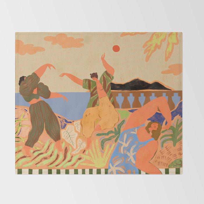 Summer Soiree Throw Blanket Gallery Image 2