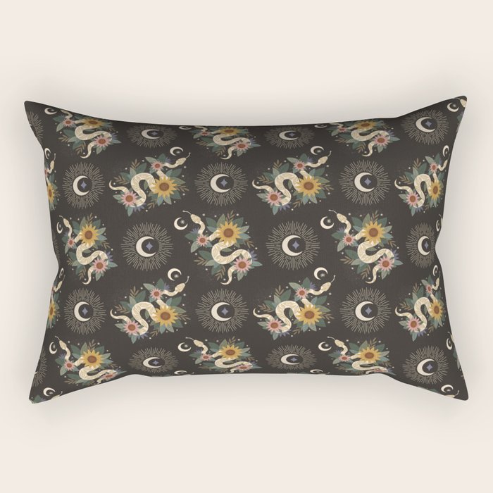 Year of the Snake 2025 - Black Rectangular Pillow Gallery Image 2