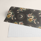 Year of the Snake 2025 - Black Wrapping Paper Gallery Image 2