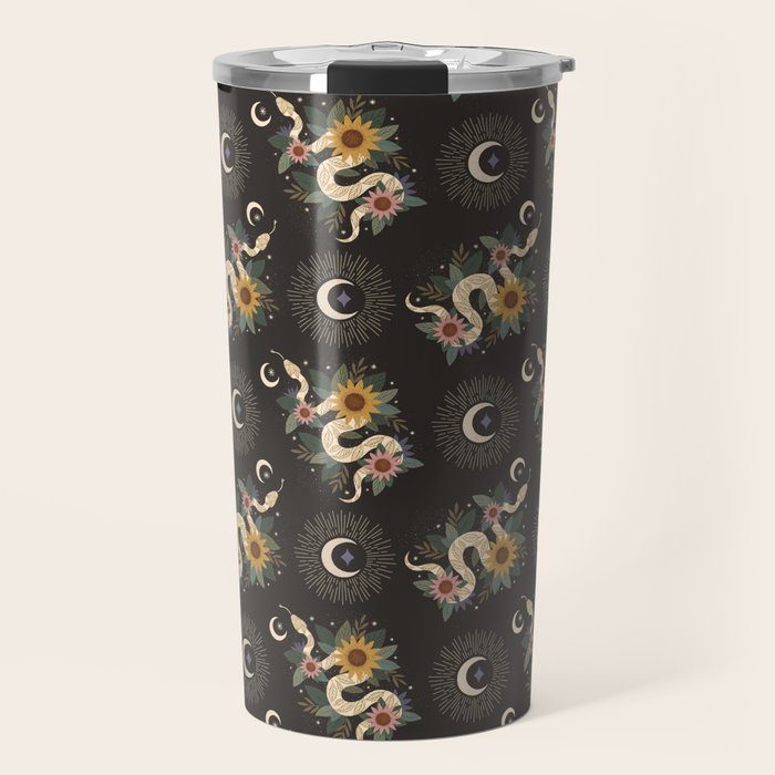 Year of the Snake 2025 - Black Travel Mug Gallery Image 1