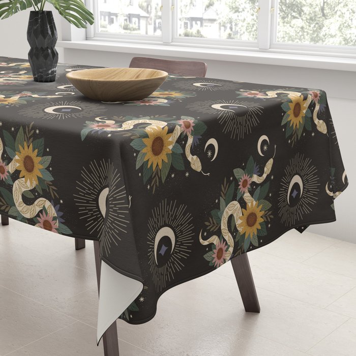 Year of the Snake 2025 - Black Tablecloth Gallery Image 3