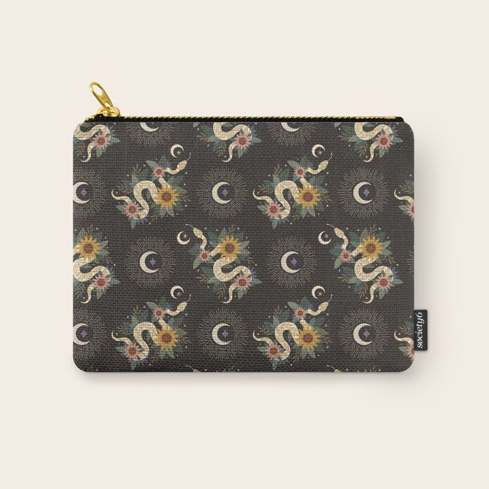Year of the Snake 2025 - Black Carry All Pouch Gallery Image 1