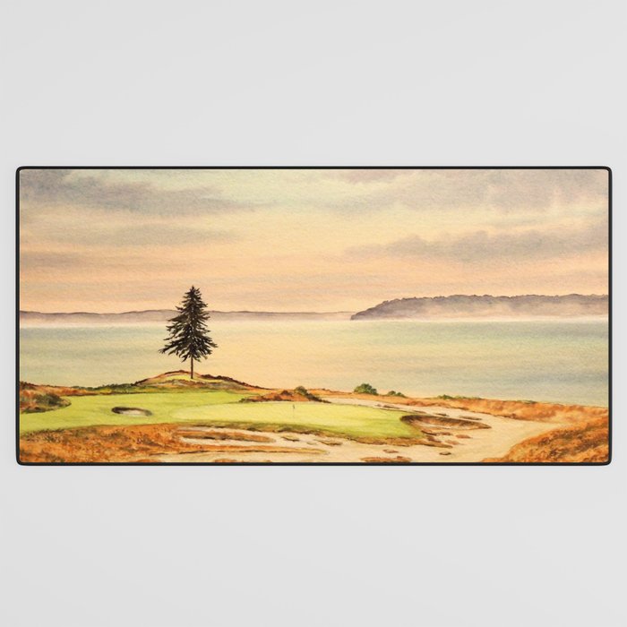Chambers Bay Golf Course 15th Hole Desk Mat Gallery Image 3