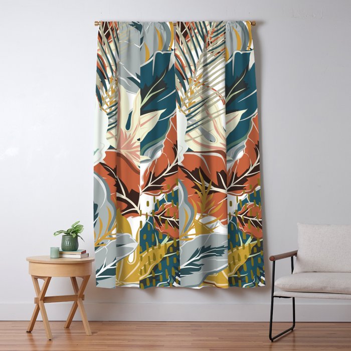 Tropical Wild Jungle Window Curtain Gallery Image 1