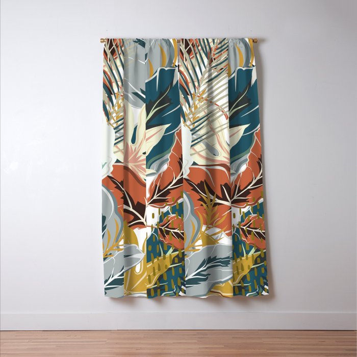 Tropical Wild Jungle Window Curtain Gallery Image 3