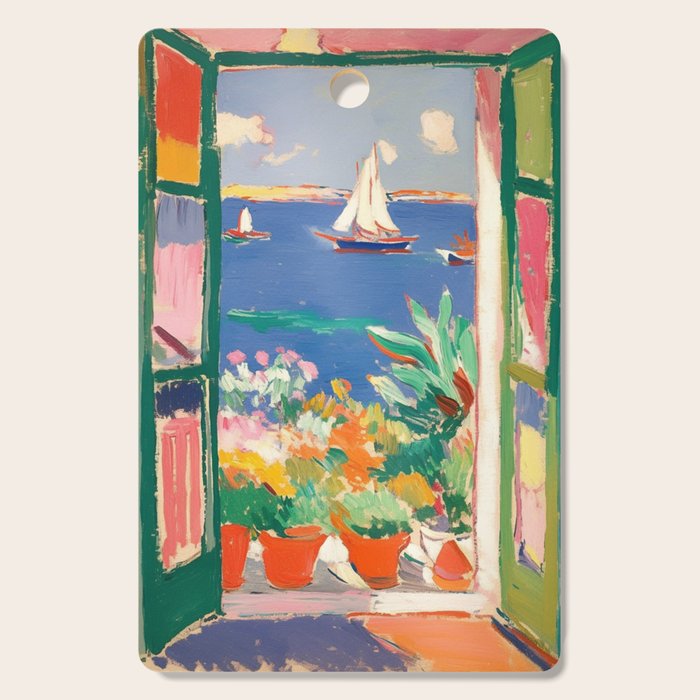 Sea View from the Window  Cutting Board Gallery Image 1