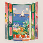 Sea View from the Window  Wall Tapestry Gallery Image 4