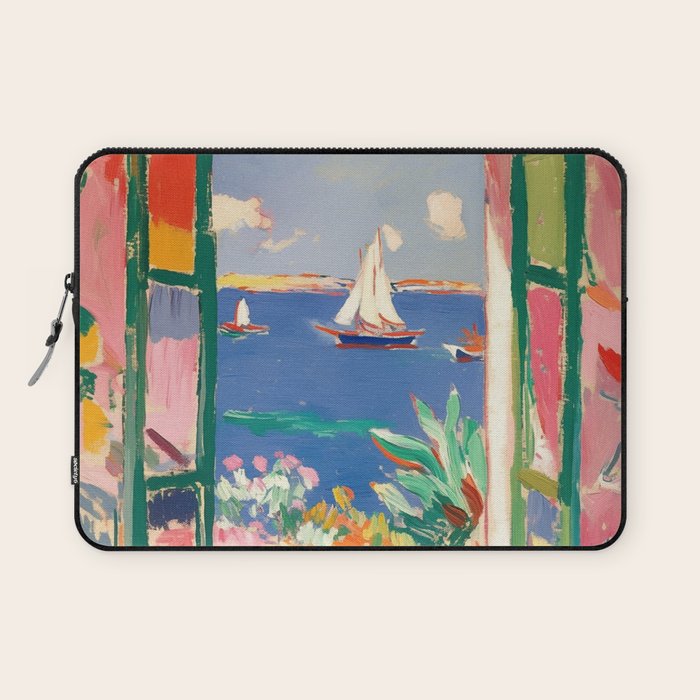 Sea View from the Window  Laptop Sleeve Gallery Image 1