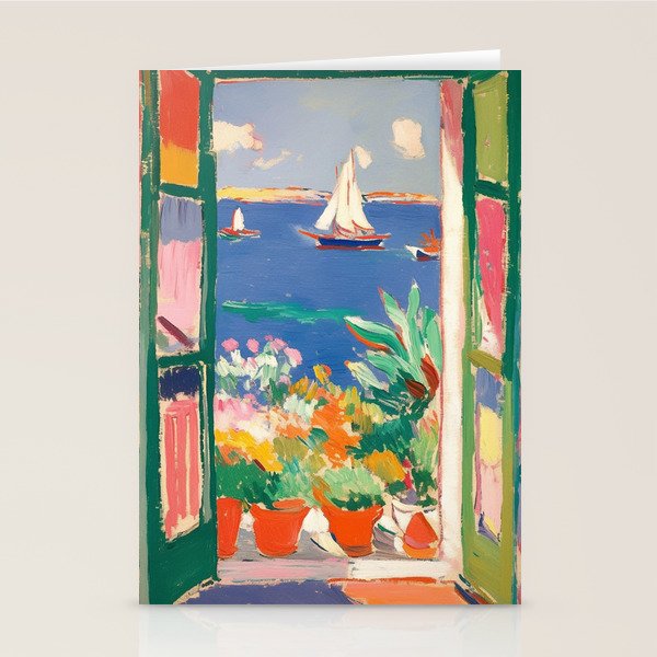 Sea View from the Window  Stationery Card Gallery Image 2