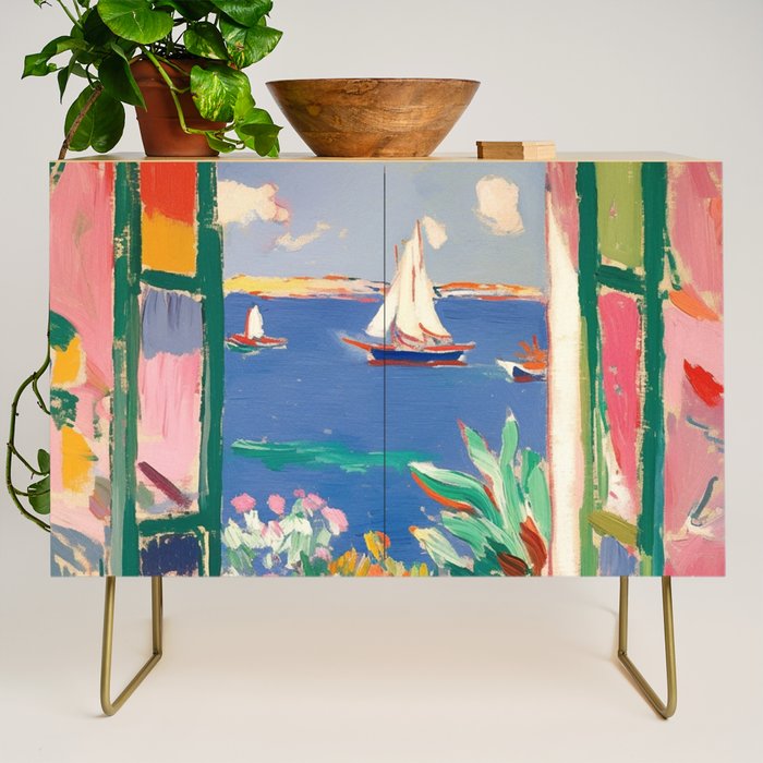 Sea View from the Window  Credenza Gallery Image 1