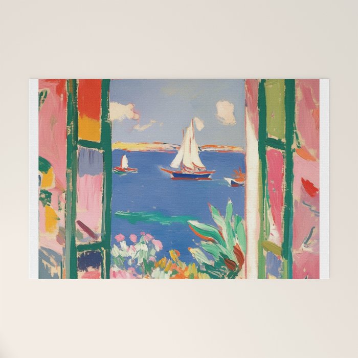Sea View from the Window  Welcome Mat Gallery Image 1