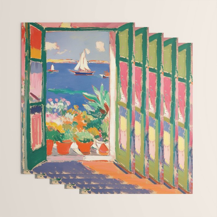 Sea View from the Window  Wrapping Paper Gallery Image 3