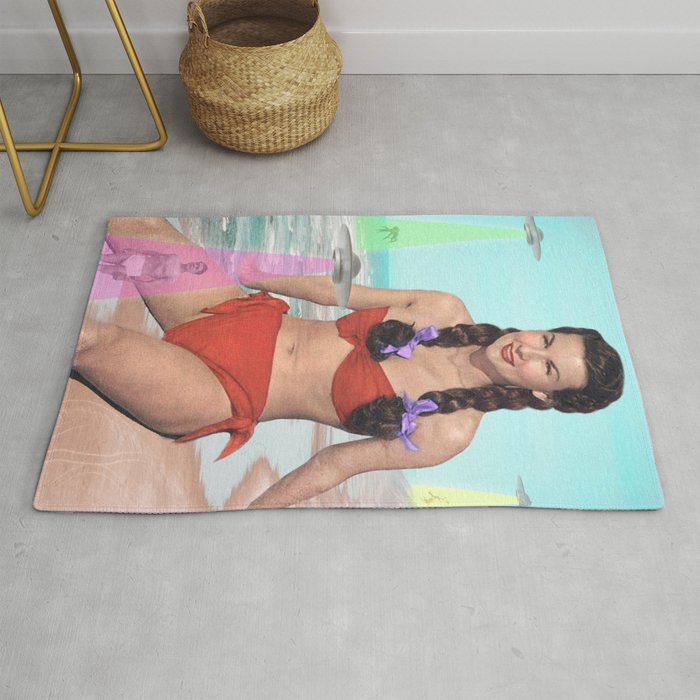 Abductions on the Beach Rug Gallery Image 1