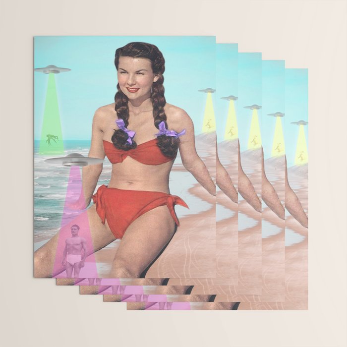 Abductions on the Beach Wrapping Paper Gallery Image 3