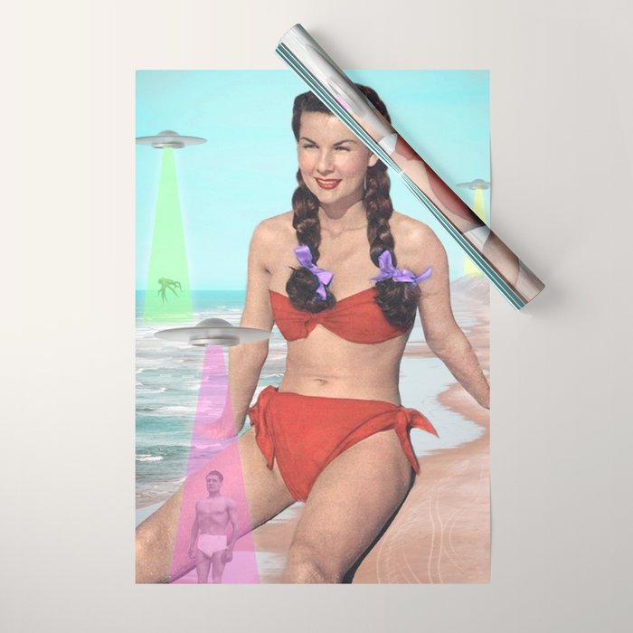 Abductions on the Beach Wrapping Paper Gallery Image 1