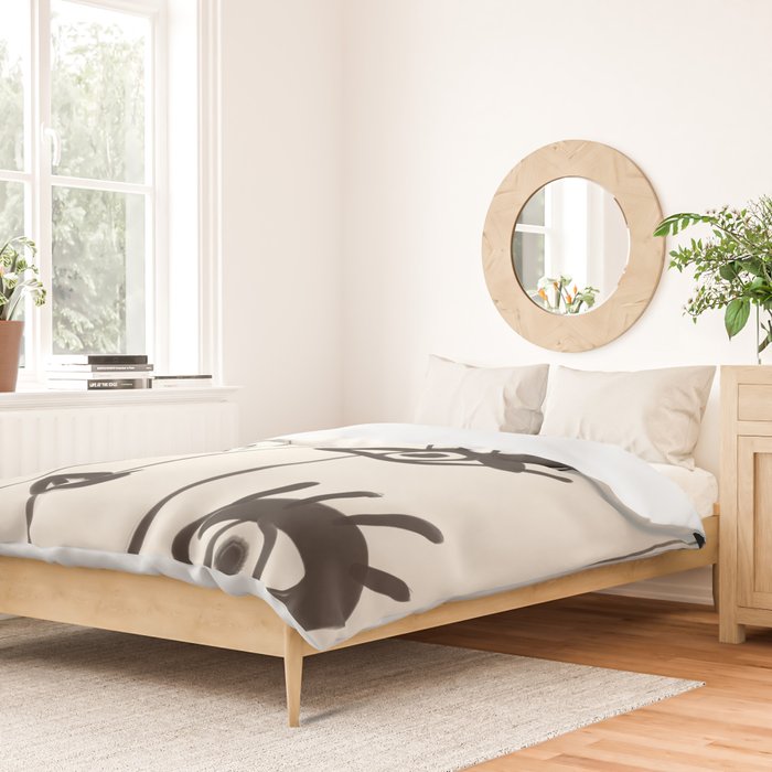Abstract line art eyes 2 Duvet Cover Gallery Image 2