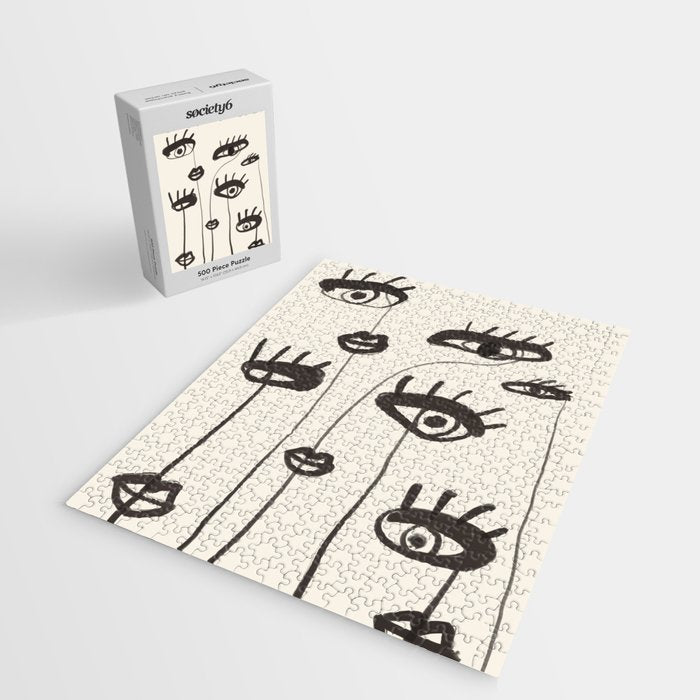 Abstract line art eyes 2 Jigsaw Puzzle Gallery Image 2