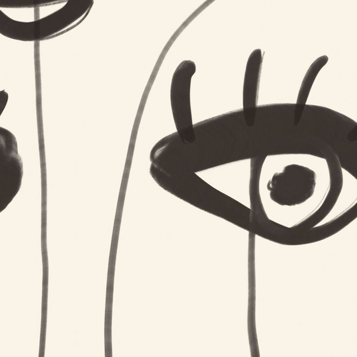 Abstract line art eyes 2 Coffee Mug Gallery Image 2