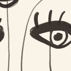 Abstract line art eyes 2 Coffee Mug Gallery Image 2