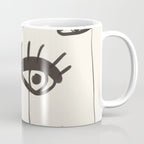 Abstract line art eyes 2 Coffee Mug Gallery Image 1