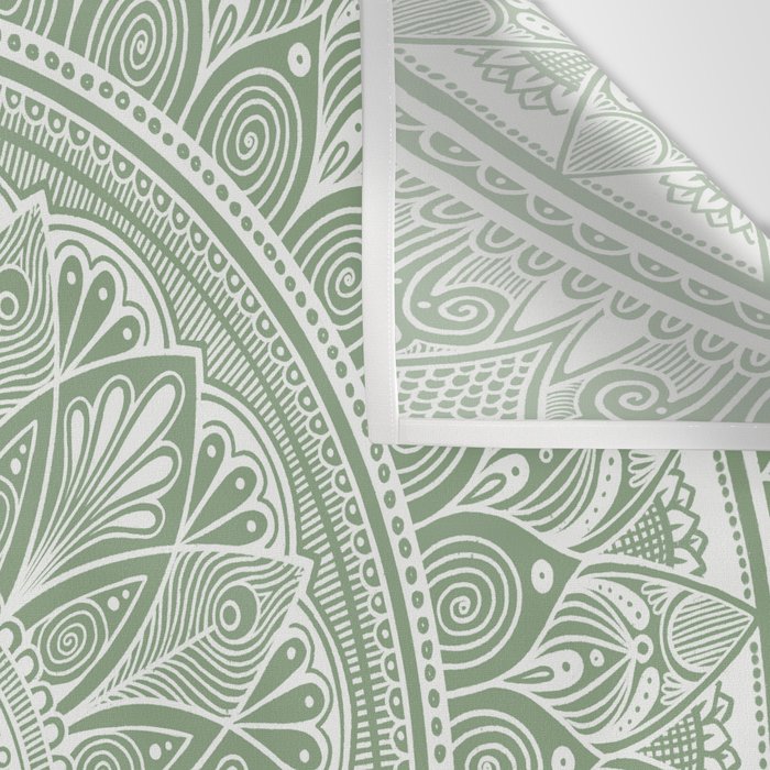 Bloom- Sage Green Wall Tapestry Gallery Image 3