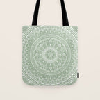Bloom- Sage Green Tote Bag Gallery Image 1