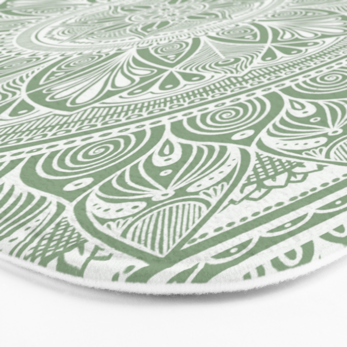 Bloom- Sage Green Bath Mat Gallery Image 3