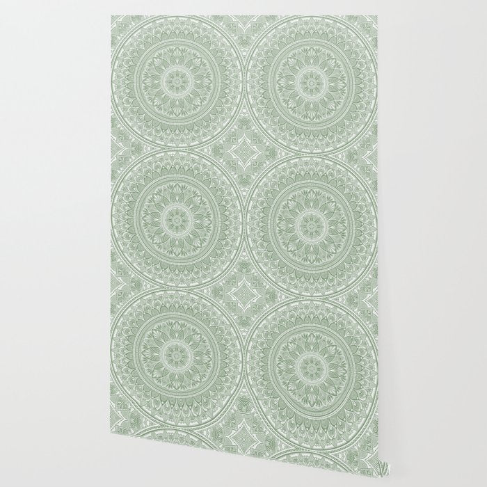 Bloom- Sage Green Wallpaper Gallery Image 2