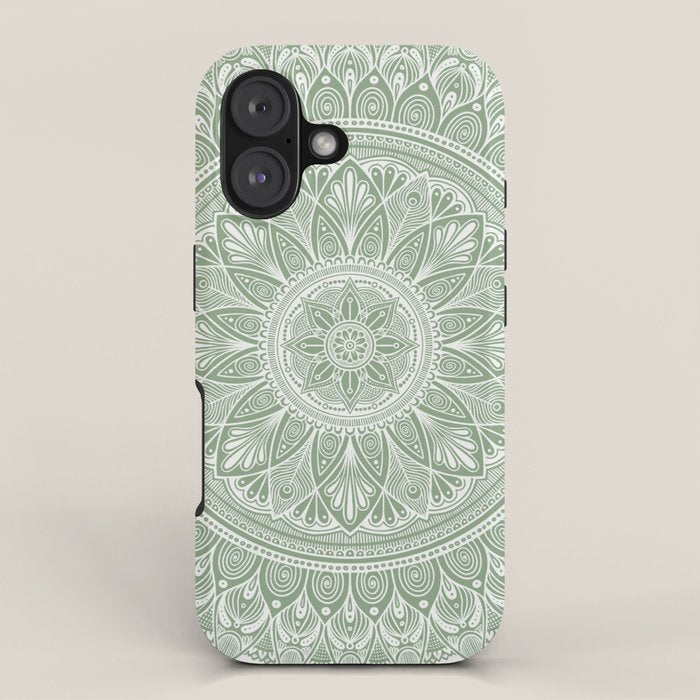 Bloom- Sage Green iPhone Case Gallery Image 1