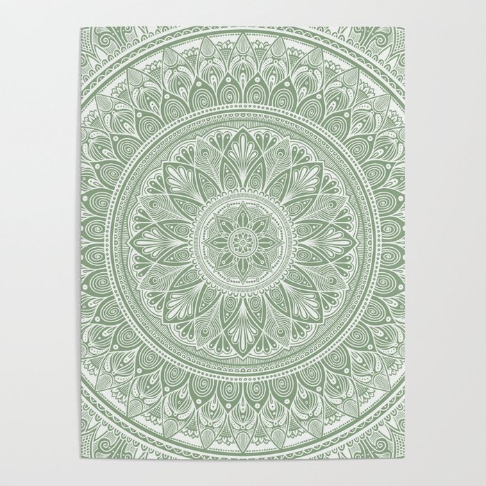 Bloom- Sage Green Poster Gallery Image 1