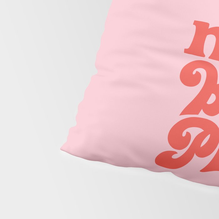 This Must Be The Place (Pink/Red Palette) Pillow Sham Gallery Image 4