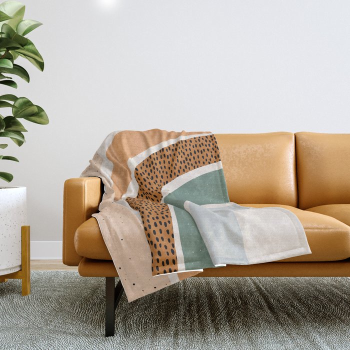 Patterned Rainbow Throw Blanket Gallery Image 1