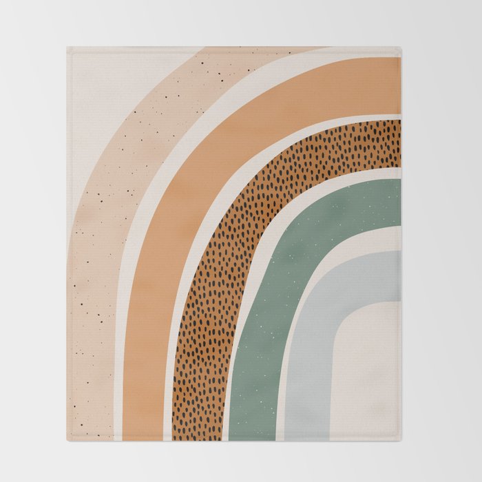 Patterned Rainbow Throw Blanket Gallery Image 2