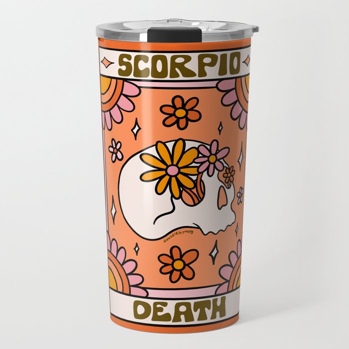 Scorpio Tarot Card Travel Mug Gallery Image 1