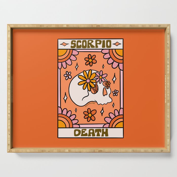 Scorpio Tarot Card Serving Tray Gallery Image 1