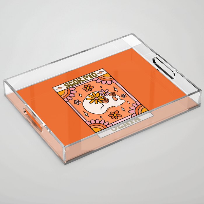 Scorpio Tarot Card Acrylic Tray Gallery Image 1