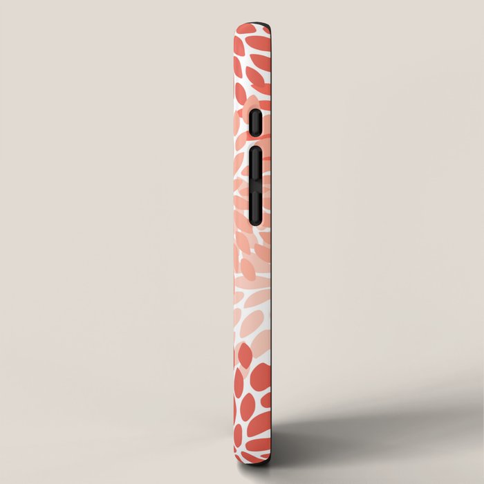 Flowers Pattern, Coral, Pink, Floral Prints iPhone Case Gallery Image 2
