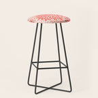 Flowers Pattern, Coral, Pink, Floral Prints Stool Gallery Image 1