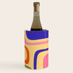 Palm Springs Retro Mid Century Modern Colourful Abstract Pattern Yellow Orange Pink Blue Green Wine Chiller Gallery Image 3