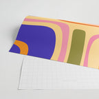 Palm Springs Retro Mid Century Modern Colourful Abstract Pattern Yellow Orange Pink Blue Green Wrapping Paper Gallery Image 2