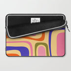 Palm Springs Retro Mid Century Modern Colourful Abstract Pattern Yellow Orange Pink Blue Green Laptop Sleeve Gallery Image 2