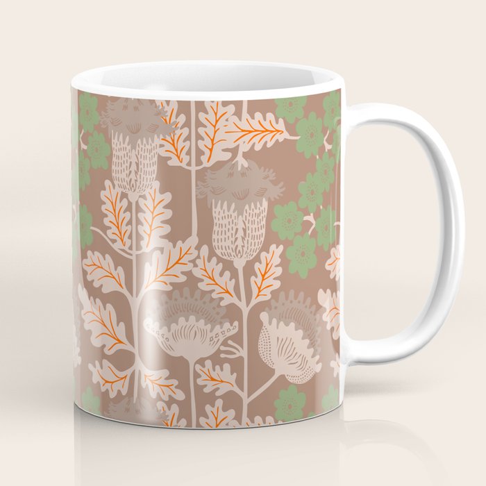 CELIE GARDEN  Inspired by PANTONE 17 1230 Mocha Mousse Coffee Mug Gallery Image 1