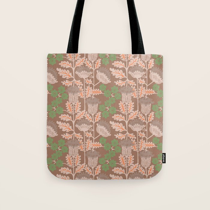 CELIE GARDEN  Inspired by PANTONE 17 1230 Mocha Mousse Tote Bag Gallery Image 1