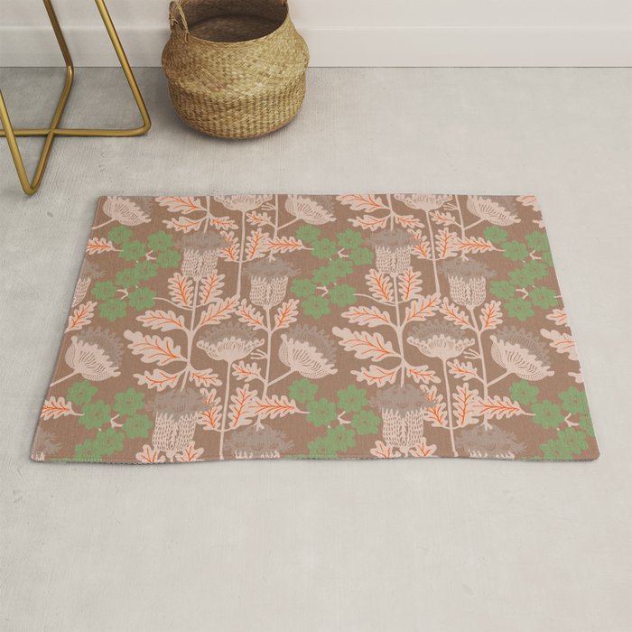 CELIE GARDEN  Inspired by PANTONE 17 1230 Mocha Mousse Rug Gallery Image 1