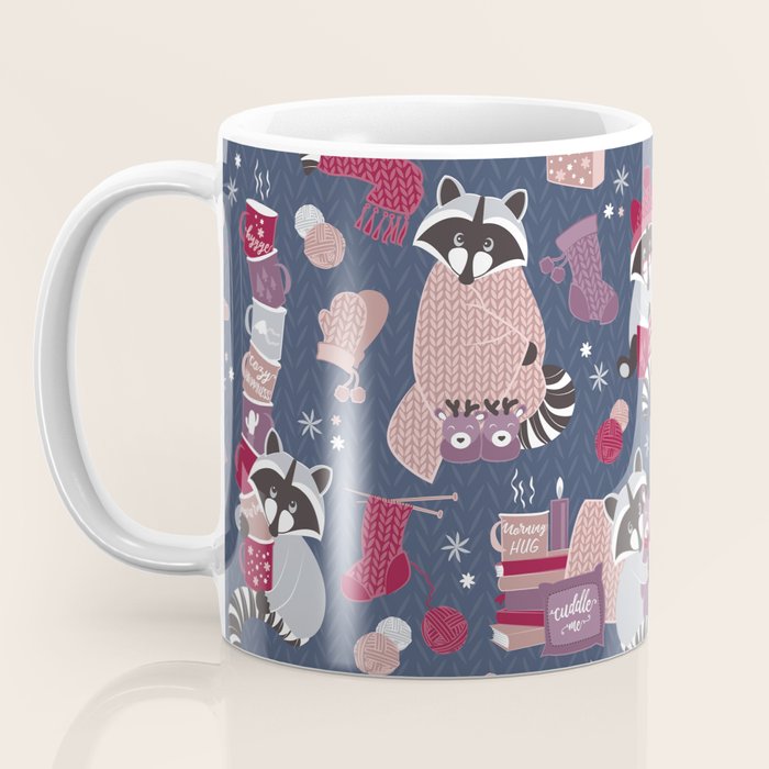 Hygge raccoon Coffee Mug Gallery Image 3