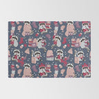 Hygge raccoon Rug Gallery Image 2