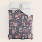 Hygge raccoon Duvet Cover Gallery Image 6