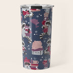 Hygge raccoon Travel Mug Gallery Image 1